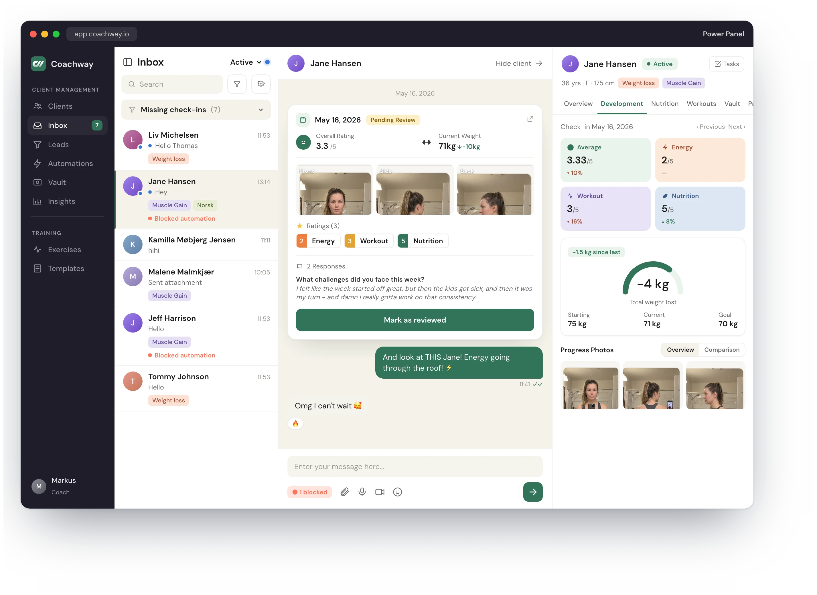 One screen. Every client. Zero tab switching. interface screenshot
